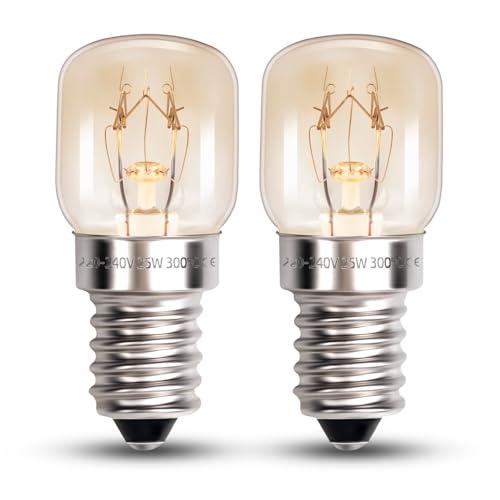 Lampadina Forno E14 T22 25W Luce Calda Dimmerabile (Set da 2)