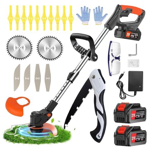 Decespugliatore a Batteria 2000mAh 3 in 1 con Lama in Metallo