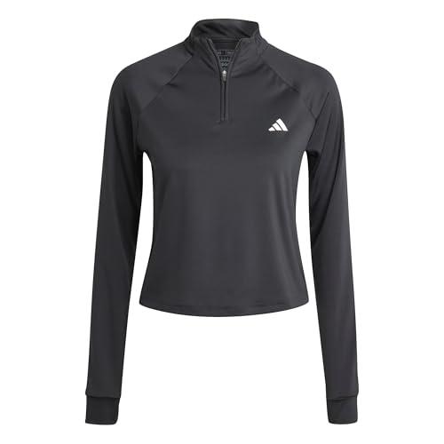 Adidas Train Essentials Minimal Branding 1/4-Zip Cover Up - Nero - Donna
