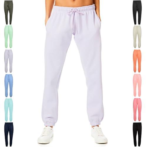 Light And Shade LSLPNT006 Pantaloni della Tuta da Donna Morbidi al Tatto, Lavanda, M