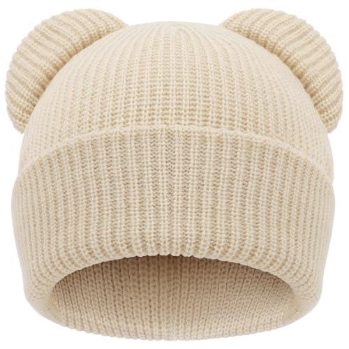 DRESHOW Cappello Invernale Orsetto per Neonati 6-24 Mesi
