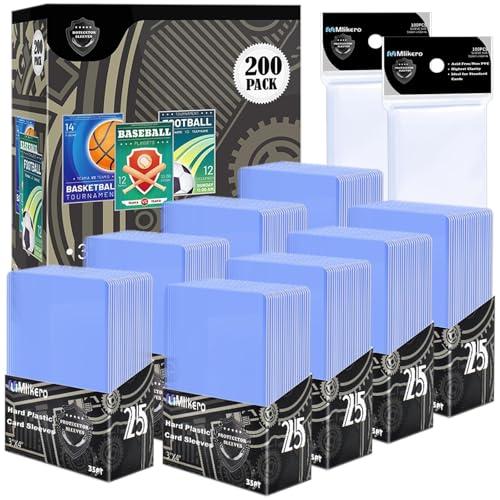 Mlikero 400 Bustine Protettive per Carte Collezionabili, Rigide con Protezione UV