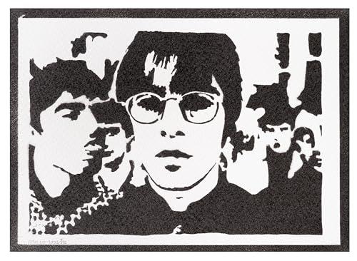 Quadro Moderno Oasis Handmade Poster Musica Liam e Noel
