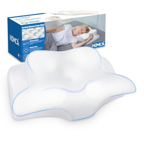 HOMCA Cuscino Ergonomico per Collo e Testa in Memory Foam