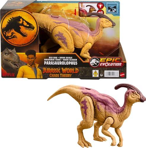 Mattel Jurassic World: Teoria del Caos Netflix - Parasaurolofo Ruggito Selvaggio