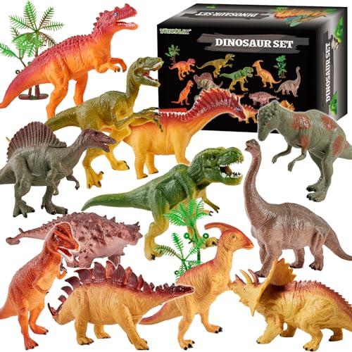 TOEY PLAY 12 Pezzi Dinosauro Giocattolo Gigante