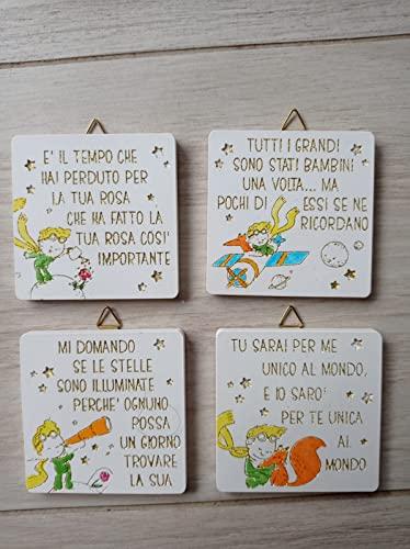 Mini Quadretti Bomboniere Battesimo, Prima Comunione, Cresima Piccolo Principe