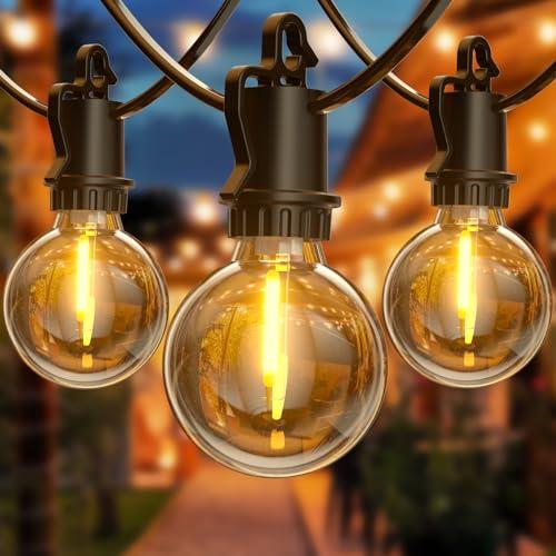 FIFlying Catena Luminosa Esterno 8.8M/29FT, G40 Luci da Esterno Giardino con 12+1 LED, 2700K Bianco Caldo Impermeabile Catena Luci Esterno, Adatta per Festival, Matrimoni, Feste, Giardini, Terrazze