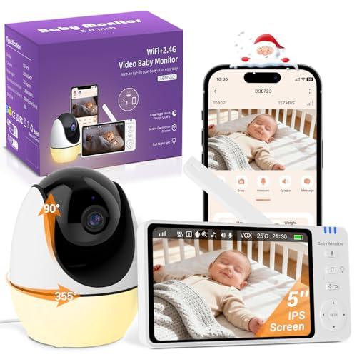 BURNNOVE Baby Monitor Video e Audio WiFi 5