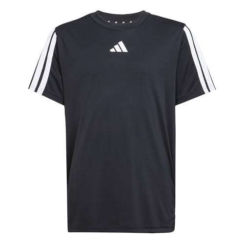adidas Train Essentials 3-Stripes T-Shirt Bambino - Nero/Bianco