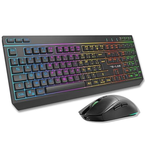 The G-Lab Combo Tungsten: Kit Gaming Wireless Retroilluminato per PC/Console