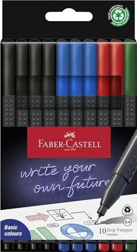 Faber-Castell Grip Finepen 151691 - Set 10 Fineliner