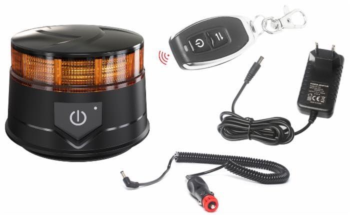 Lampeggiante LED Magnetico con Telecomando Ama 12/24V