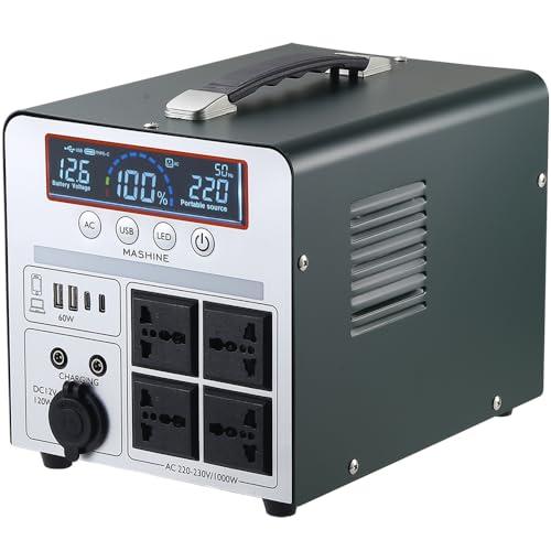 Power Station 1000W/666Wh Mashine: Generatore Portatile e Ricaricabile per Ogni Tua Avventura
