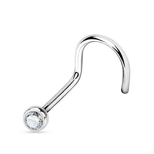 Piercing Naso Titanio Sterile Cristallo Ceco - Warrior