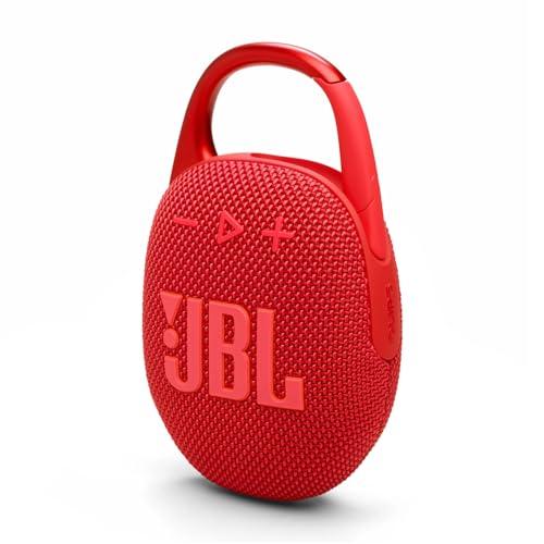 JBL Clip 5 - Speaker Bluetooth Portatile Rosso con Moschettone