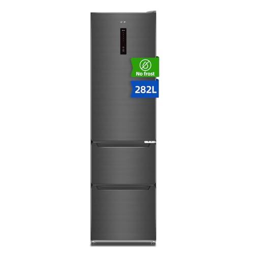 CHiQ 282L Frigorifero a libera installazione, anti-gelo, Sistema a doppio inverter, anti-gelo, Flusso d'aria multiplo, Touch-elettronico intelligente, Compressore con 12 anni di garanzia