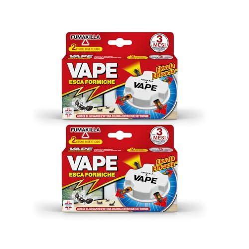 Vape Formiche Stop - Kit 2x2 Esche Antiformiche per Interni ed Esterni