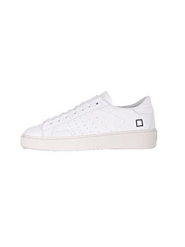 D.A.T.E. Uomo Levante Calf White Scarpa Sneakers Pelle Bianco