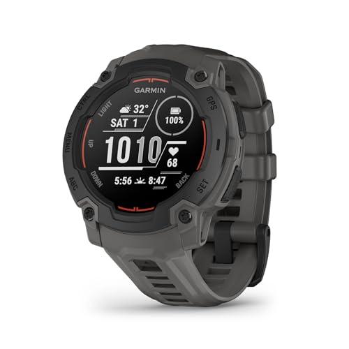 Garmin Instinct E, Smartwatch, 45mm, Display MIP, GPS, Cardio, SpO2, +70 app per lo sport, Training Readiness, Activity Tracker 24/7, Notifiche, Connect IQ, Autonomia 16 giorni (Nero & Grigio Carbone)