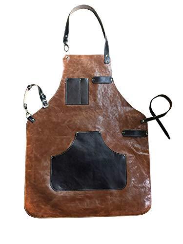 Grembiule in Pelle Artigianale per Barman e Sommelier - Eleganza e Protezione in Vera Pelle