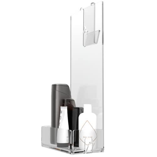 AGPLEX Porta Shampoo Doccia da Appendere in Vetro Acrilico