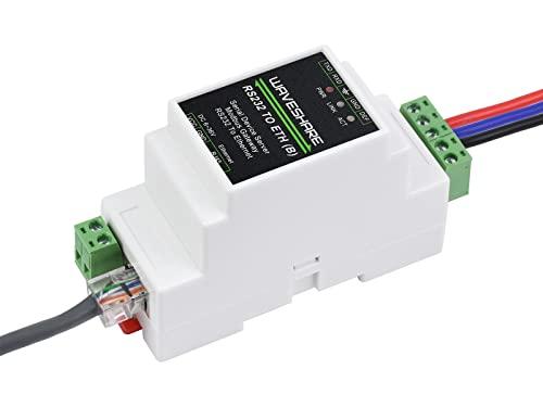 Waveshare Server Seriale Industriale RS232 a RJ45 Ethernet TCP/IP