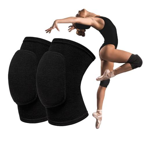 Yuqilin 1 Paio Ginocchiere Sportive,Unisex Ginocchiere Pallavolo Danza Morbide Protezione Ginocchio Sostegno Manica Elastica Yoga Ginocchiere Palestra,per Bici Calcio Basket Ginnastica Ritmica(M)
