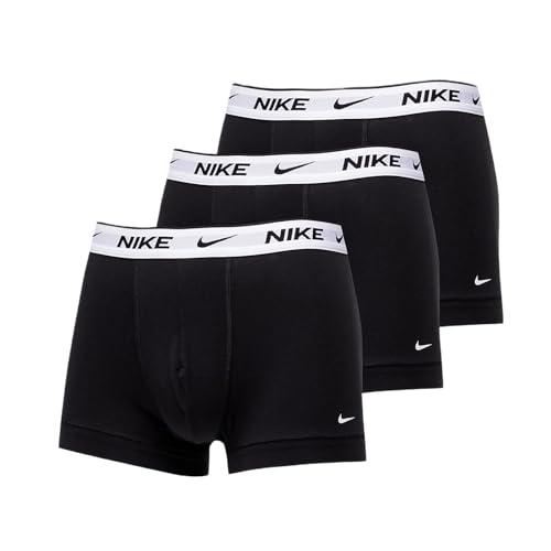 Nike Underwear Uomo Essential Boxer Briefs Pacco da 3 – vestibilità Aderente, Materiale Elasticizzato, Elevato Comfort, Black/Black/Black, M