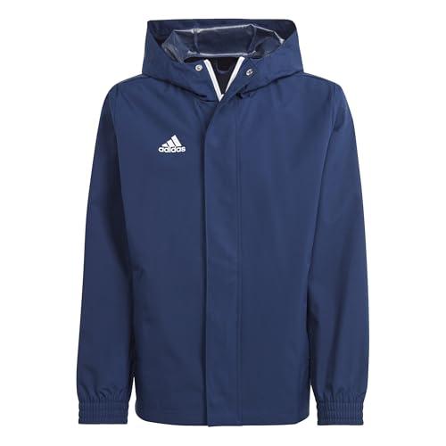 Giacca Antipioggia Adidas Entrada 22 Unisex - Bambini, Blu Navy