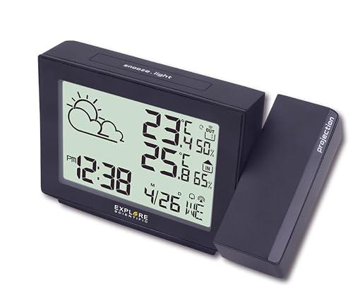 Orologio a Proiezione Radiocontrollato Explore Scientific RPW3005 con Meteo e Barometro