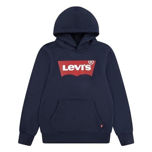 Levi's Lvb Batwing Screenprint Hoodie Felpa con Cappuccio Blu Bambino