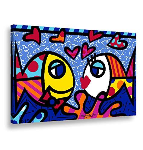 Tela quadro in canvas - Romero Britto - Artyexpress Made in Italy
