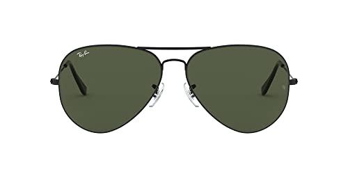 Ray-Ban Aviator 2 Occhiali da Sole, Nero (Black), 62 mm Unisex-Adulto
