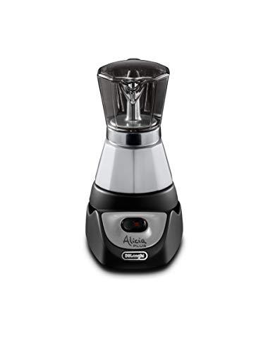 De'Longhi Alicia PLUS EMKM4.B Caffettiera Moka Elettrica 2-4 Tazze, 450 W, Argento
