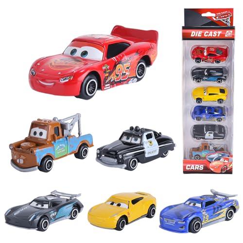 Yumcute Set di 6 Mini Auto Lightning McQueen