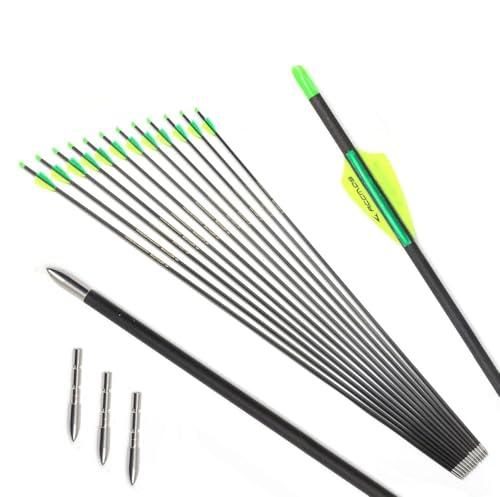 Frecce in Carbonio per Tiro con l'Arco - Set da 12 - Spine Varie