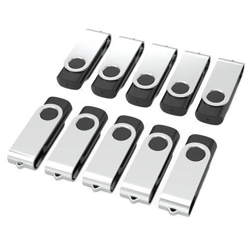 Chiavetta USB 16GB - Set da 10 Pezzi WOOOLKEN USB 2.0 Nera