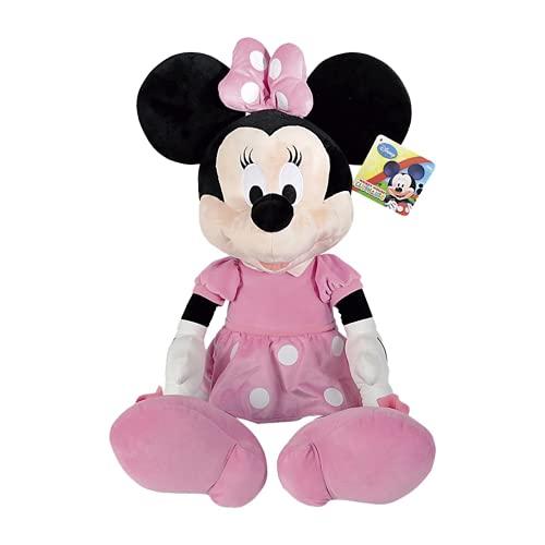 Simba - Disney Peluche Minnie, 120 cm con Abito Rosa