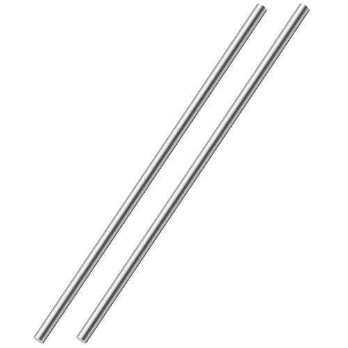 OFFCUP Aste Rotonde in Acciaio Inox 304, 8mm x 300mm, Set da 2 Pezzi per Progetti Fai da Te