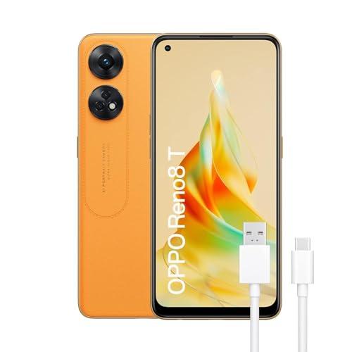 OPPO Reno8 T Arancione - Smartphone 8GB RAM, 128GB ROM, Fotocamera 100MP