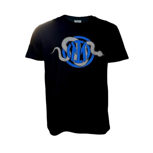 Inter T-Shirt Snake Logo Nera Ufficiale