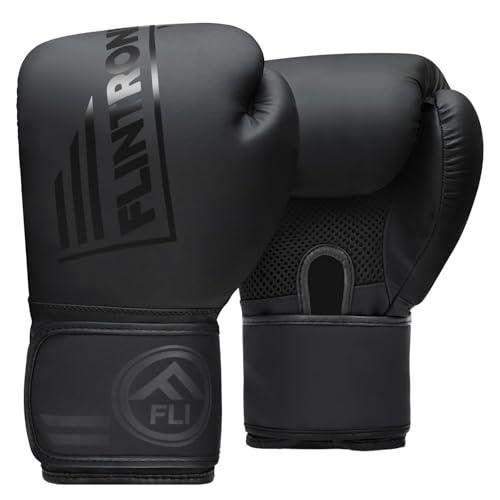Guantoni da Boxe Flintronic in Pelle per Adulti Unisex - Ideali per Allenamento MMA, Muay Thai e Sacchi da Pugilato