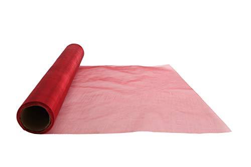 Toyland® Rotolo di Organza Sheer 9M x 40cm - Vino