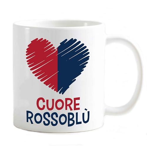 Tazza Mug Tifoso Internazionale - Cuore Rossoblù Love per Cagliari
