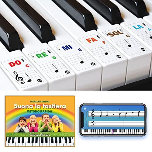 Adesivi per Tastiera Ffalstaff con Notazione Musicale