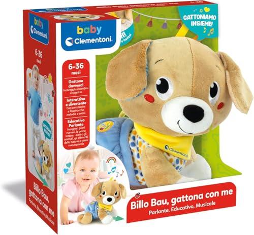 Clementoni Baby Cagnolino Gattona Con Me - Peluche Interattivo Parlante Italiano, Canzoncine e Filastrocche, Gioco Bambini 6 Mesi Per Imparare a Gattonare, Primi Passi, Centro Attività Musicale, 17986