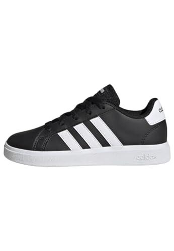 adidas Grand Court Lifestyle Tennis Lace-Up Shoes - Core Black Cloud White Core Black