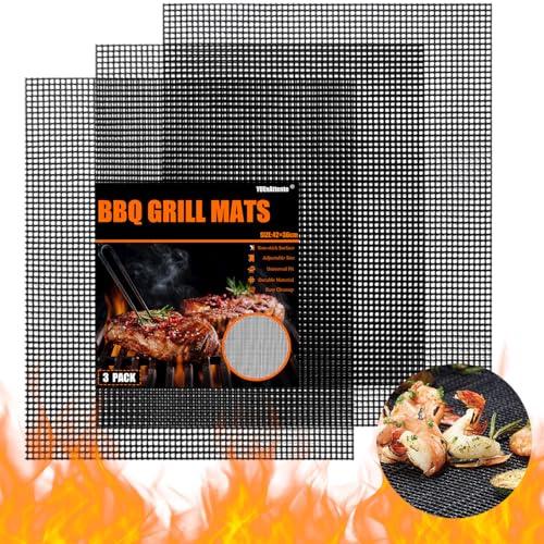 Set di 3 Tappetini per Barbecue Antiaderenti