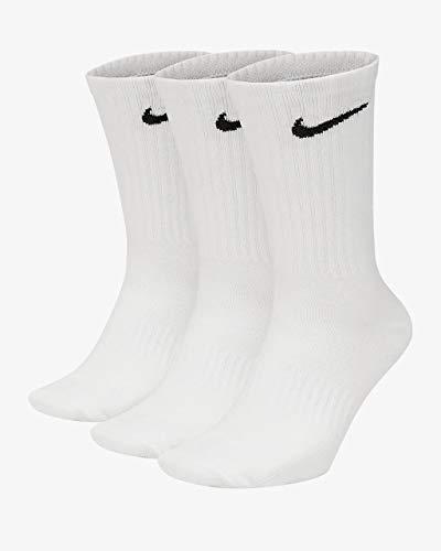 Nike 3PPK Value Cotton Crew-SMLX Calze Unisex - Adulto, Bianco, XL